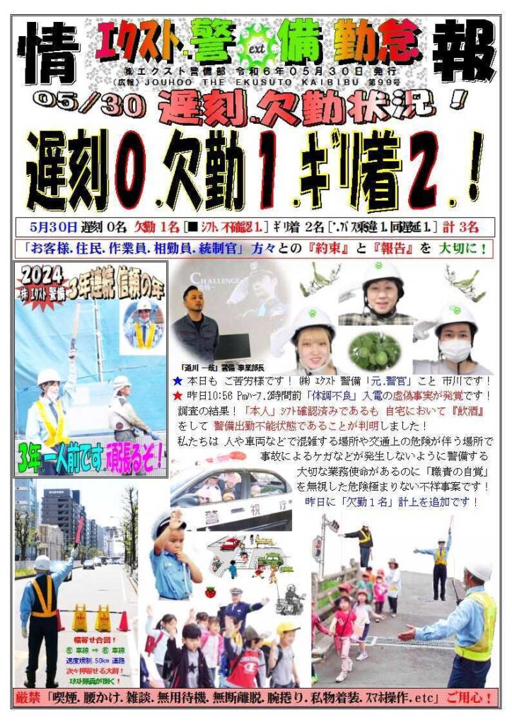 警備業務報告20240530